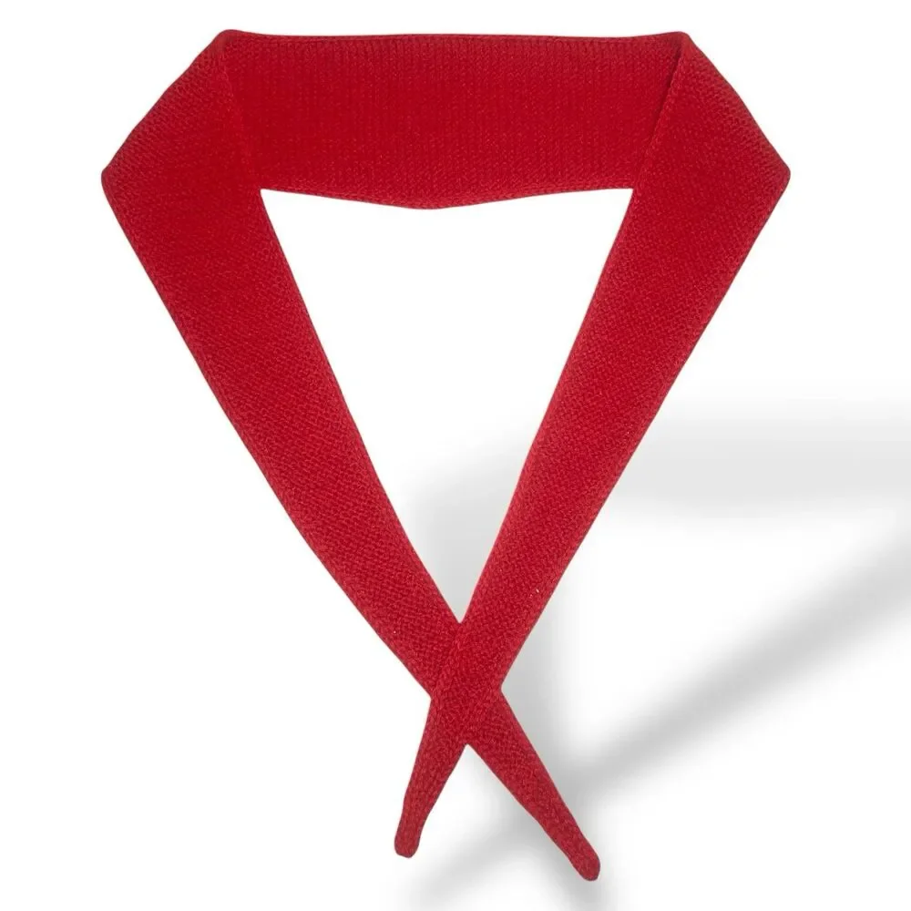 Sophie Scarf Bright Red Cashmere Gift Ready Neck Warmer Handknit Fashionable